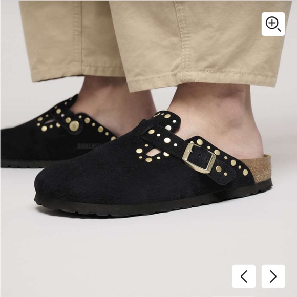 Birkenstock Boston Rivets Suede Leather 39 - Picture 2 of 5
